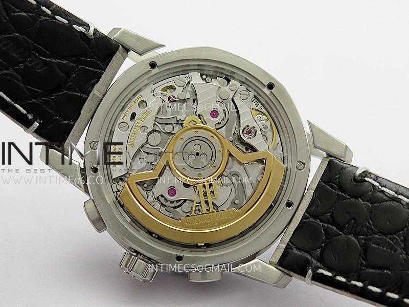 Code 11.59 Chrono 26393 SS APSF 1:1 Best Edition Silver Dial On Gray Leather Strap Super Clone SA4401